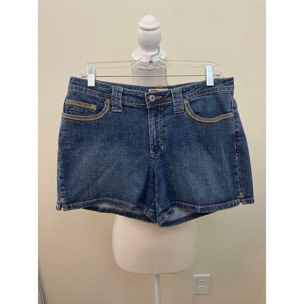 Faded Glory Stretch Women's Blue Jean Shorts Size 10